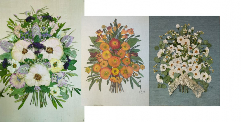 Cuadros de flores secas naturales